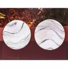 Centro de mesa en mármol y metal Brezza della Versilia Made in Italy - Amabile Viadurini