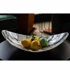 Centro de mesa en mármol Paonazzo de diseño Made in Italy - Libeccio Viadurini