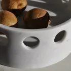 Centro de mesa/bandeja de bolsillo de mármol satinado Made in Italy - Hinata Viadurini