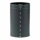 Cesto de papel de desecho en cuero regenerado artesanal Battista. Viadurini