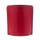 Cesto de residuos de papel hecho en Italia en cuero regenerado Canistro. Viadurini