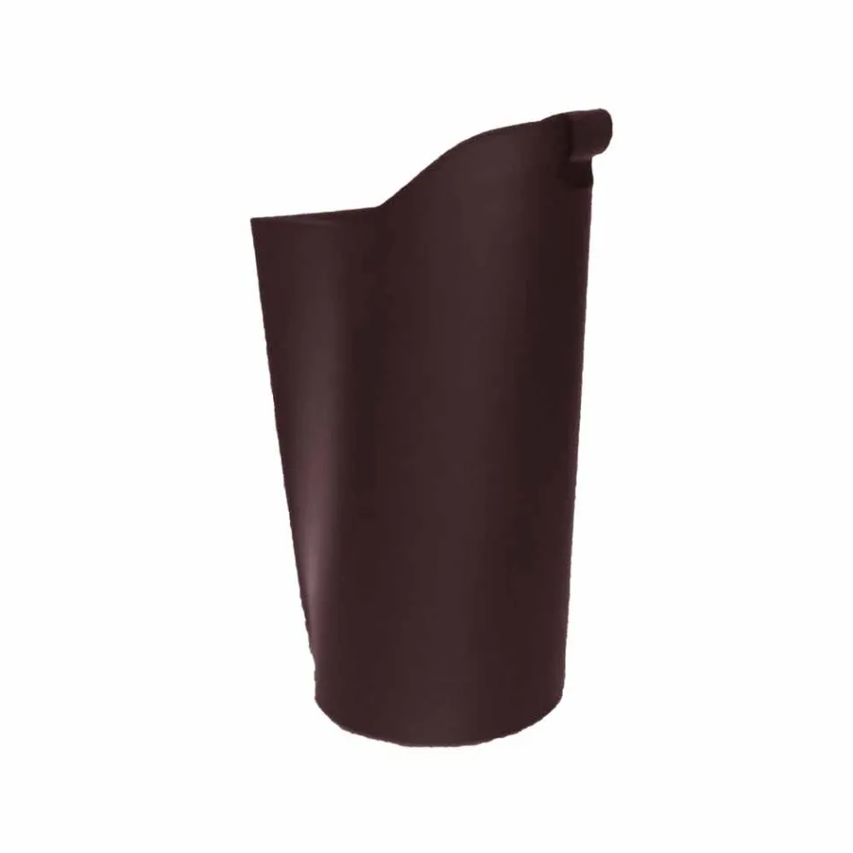 soporte de la pastilla cubierta cesta de cuero de diseño 15 Kg Sapel Viadurini