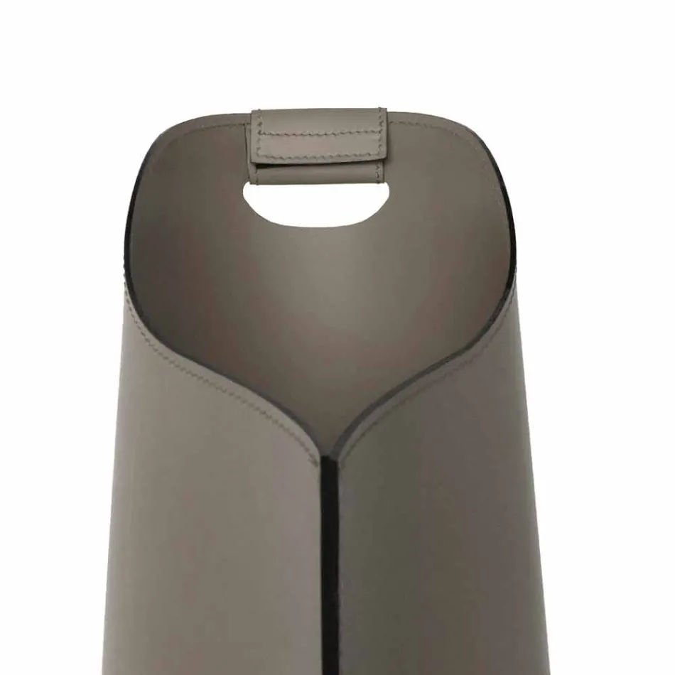 soporte de la pastilla cubierta cesta de cuero de diseño 15 Kg Sapel Viadurini