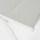 Chaise Longue para exterior en Textilene y Aluminio con Ruedas, 4 Piezas - Babilonia Viadurini