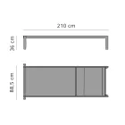 Chaise Longue de Jardín con o sin Colchón de Alta Calidad - Filomenalet Viadurini