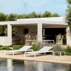 Chaise Longue de Jardín con o sin Colchón de Alta Calidad - Filomenalet Viadurini