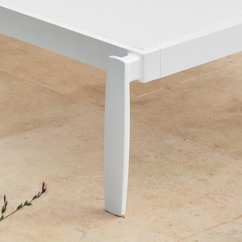 Chaise Longue de Jardín con o sin Colchón de Alta Calidad - Filomenalet Viadurini