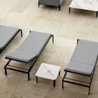 Chaise Longue de Jardín con o sin Colchón de Alta Calidad - Filomenalet Viadurini