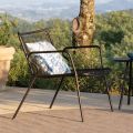 Chaise Longue de jardín en metal coloreado Made in Italy - Vikas