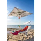 Chaise Longue de jardín moderno con sombrilla y respaldo reclinable - Arnold Viadurini