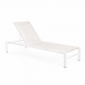 Chaise Longue de jardín reclinable de aluminio, Homemotion, 4 piezas - Lester