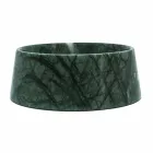 Cuenco moderno para perros y gatos en mármol rosa Portugal o verde Guatemala - Catt Viadurini