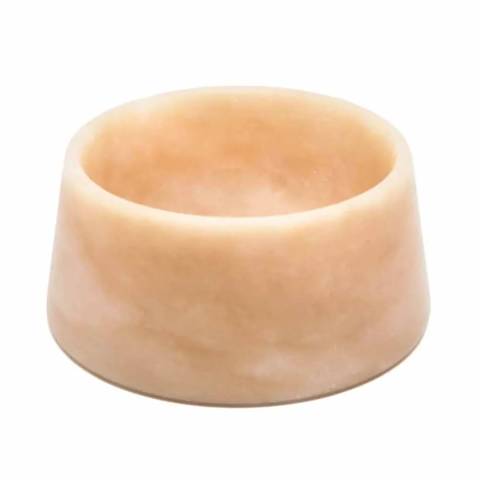 Cuenco moderno para perros y gatos en mármol rosa Portugal o verde Guatemala - Catt Viadurini