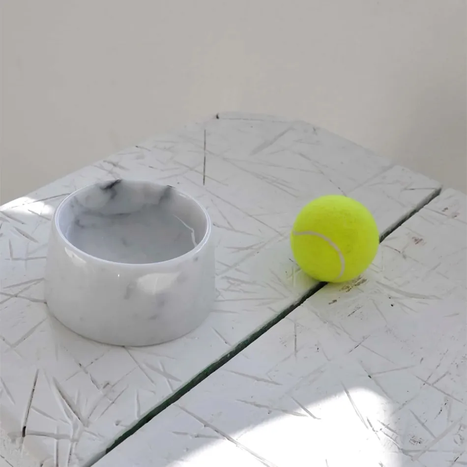 Cuenco de Mármol para Perro/Gato Made in Italy - Komi Viadurini