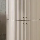 Columna con Cuatro Puertas con Procesamiento Cannetté Made in Italy - Candy Viadurini