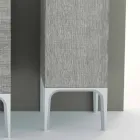 Columna de baño con 2 puertas en diseño moderno de madera ecológica Ambra, made in Italy Viadurini
