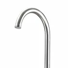 Columna de ducha de jardín de acero inoxidable con ducha de mano Made in Italy - Marlen Viadurini