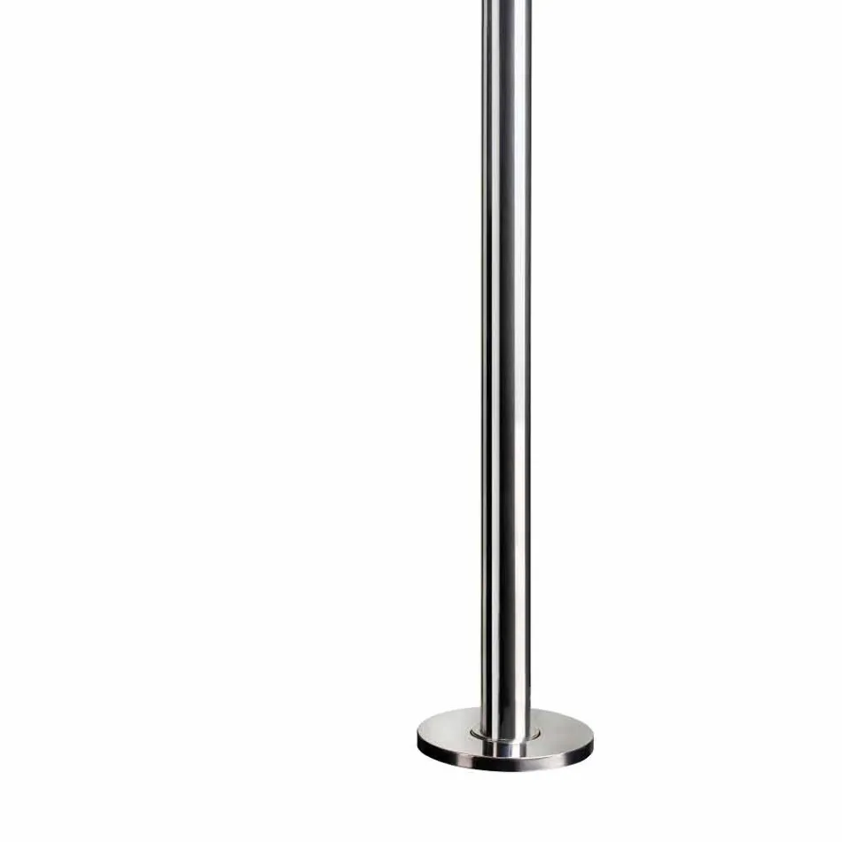 Columna de ducha exterior de acero cromado con mezclador Made in Italy - Norton Viadurini