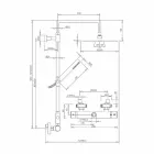 Columna de ducha de latón con cabezal de ducha redondo ultrafino Made in Italy - Merio Viadurini