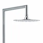 Columna de ducha en latón cromado con diseño cuadrado Made in Italy - Padula Viadurini