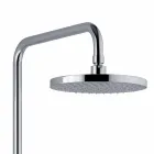 Columna de ducha telescópica y ajustable de latón cromado Made in Italy - Naspo Viadurini