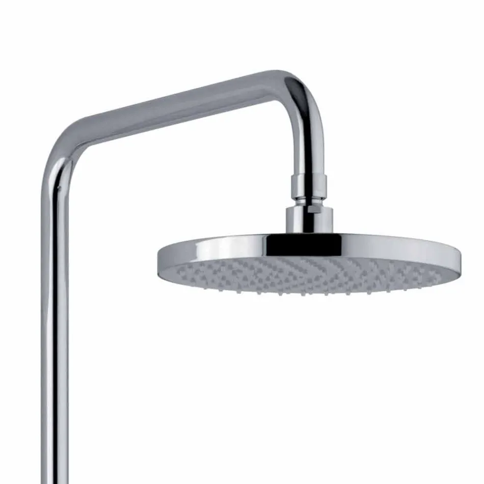 Columna de ducha telescópica y ajustable de latón cromado Made in Italy - Naspo Viadurini