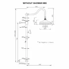 Columna de ducha de latón sin mezclador Diseño clásico Made in Italy - Yunda Viadurini