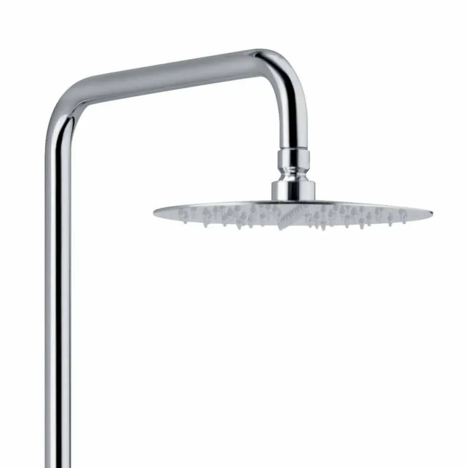Columna de ducha monomando en latón acabado cromado Made in Italy - Padula Viadurini