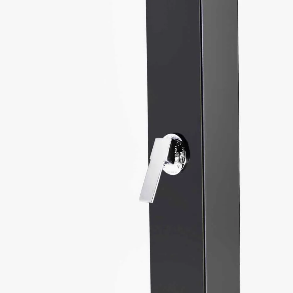 Columna de ducha solar para exteriores en acero inoxidable Made in Italy - Werner Viadurini