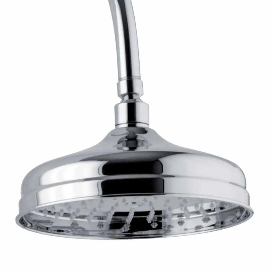 Columna de ducha telescópica en latón de diseño clásico Made in Italy - Nesto Viadurini