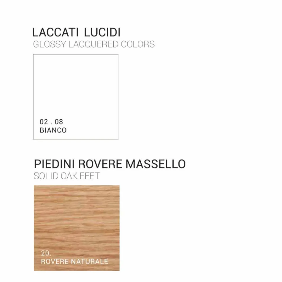 Columna de baño 2 puertas de madera ámbar, de diseño moderno, fabricado en Italia Viadurini