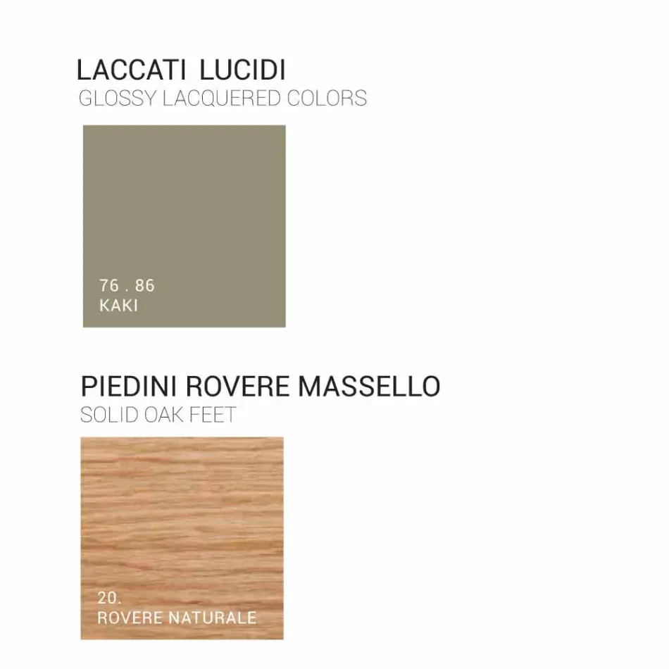 Columna de baño 2 puertas de madera ámbar, de diseño moderno, fabricado en Italia Viadurini