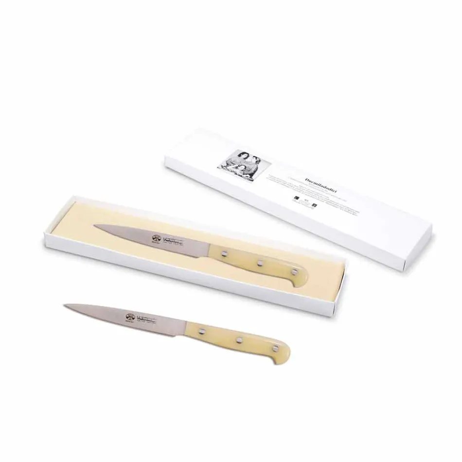 Cuchillo mondador recto Berti Milleusi exclusivo para Viadurini - Aviano Viadurini