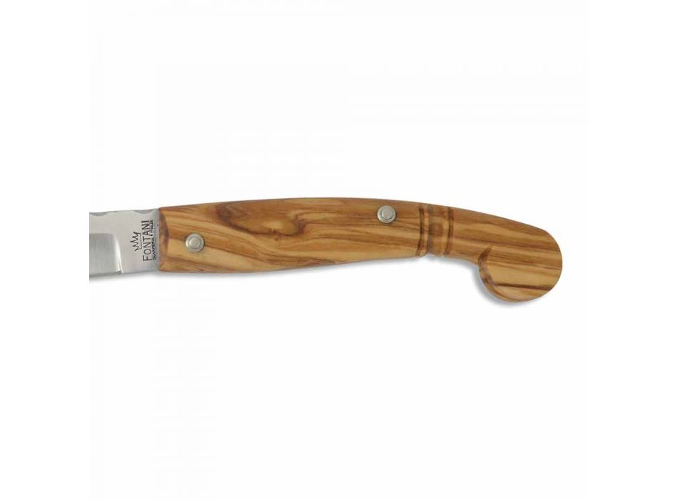 Cuchillo Rasolino con hoja de acero de 9 cm de largo Made in Italy - Rosolino Viadurini