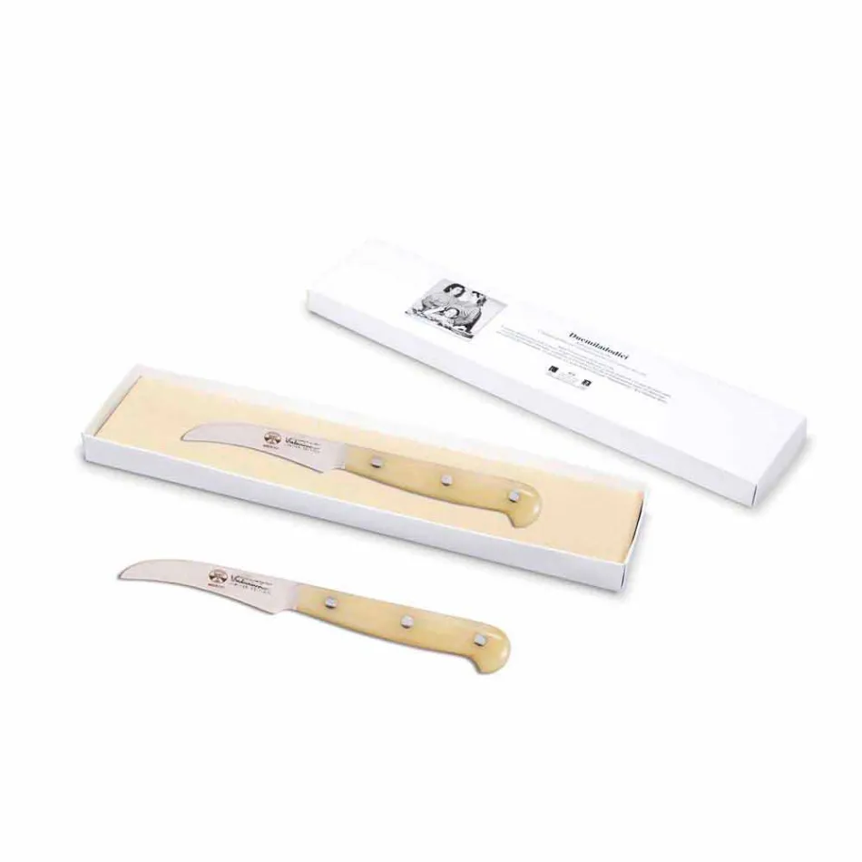 Cuchillo mondador curvo Berti exclusivo para Viadurini - Balocco Viadurini