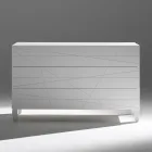 Cómoda de 3 cajones en aglomerado de madera pintada - Gemelli Viadurini