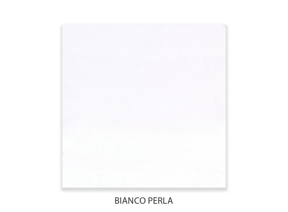Cómoda con 4 cajones en tablero de tilo blanco perla Made in Italy - Bacau Viadurini