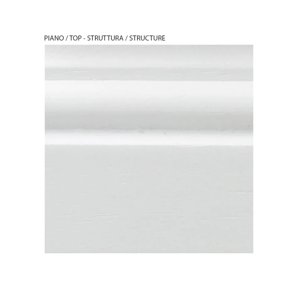 Mesita de noche con estructura de partículas de madera contrachapada Made in Italy - Thor Viadurini