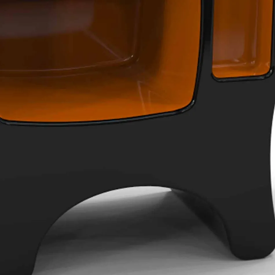 Mesita de noche de diseño en Adamantx® Catodico Made in Italy Viadurini