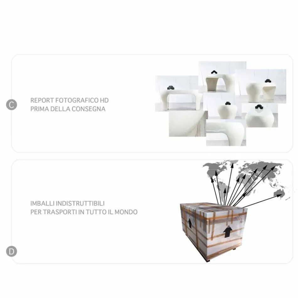 Mesita de noche de diseño en Adamantx® Catodico Made in Italy Viadurini