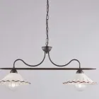 Complemento de Diseño Luminoso en Vidrio y Metal Hecho en Italia con un Look - Mira Viadurini