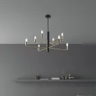 Complemento de diseño luminoso en vidrio y metal fabricado en Italia con un aspecto elegante - Ursa Viadurini