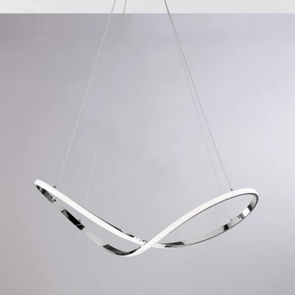 Un accesorio luminoso de cristal y metal fabricado en Italia con un gusto elegante: Apollo Viadurini