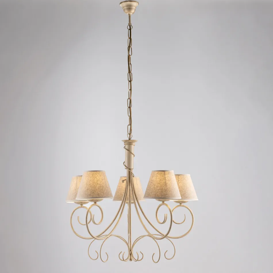 Draco, un luminoso accesorio de cristal y metal fabricado en Italia con un gusto elegante. Viadurini