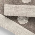 Juego completo de toalla de rostro y toalla de invitados en mezcla de rizo y lino - Kilim Viadurini