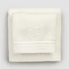 Juego completo de toalla de rostro y toalla de invitados en mezcla de rizo y lino - Kilim Viadurini