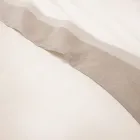 Juego de cama doble en 90% algodón y 10% lino fabricado en Italia - Nestlé Viadurini