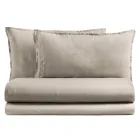 Cama doble completa en puro algodón teñido y sombreado - Delicacy Viadurini