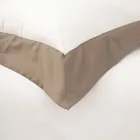 Juego de cama tamaño queen en 100 % algodón y 10 % satén de algodón - Detalle Viadurini