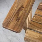 Mueble de baño Composición 2 en madera maciza de teca - Solferino Viadurini